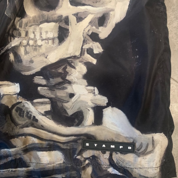 Van Gogh Stampd Swimtrunks - Picture 2 of 3